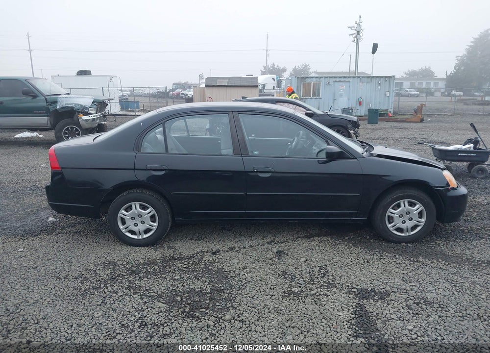 2002 HONDA CIVIC LX VIN: 1HGES15522L012759