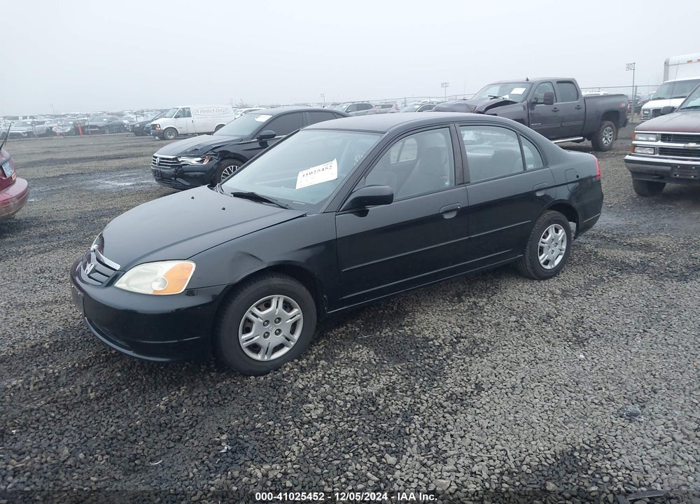 2002 HONDA CIVIC LX VIN: 1HGES15522L012759