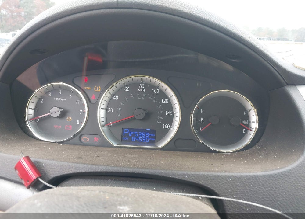2009 HYUNDAI SONATA GLS VIN: 5NPET46C59H512956