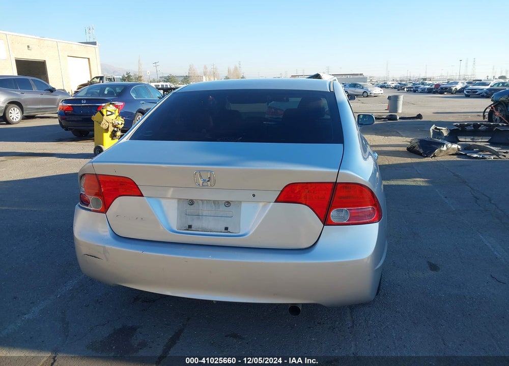 2006 HONDA CIVIC LX VIN: 1HGFA165X6L066631