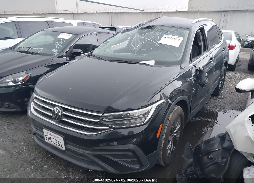 2022 VOLKSWAGEN TIGUAN 2.0T SE VIN: 3VV3B7AX7NM103384