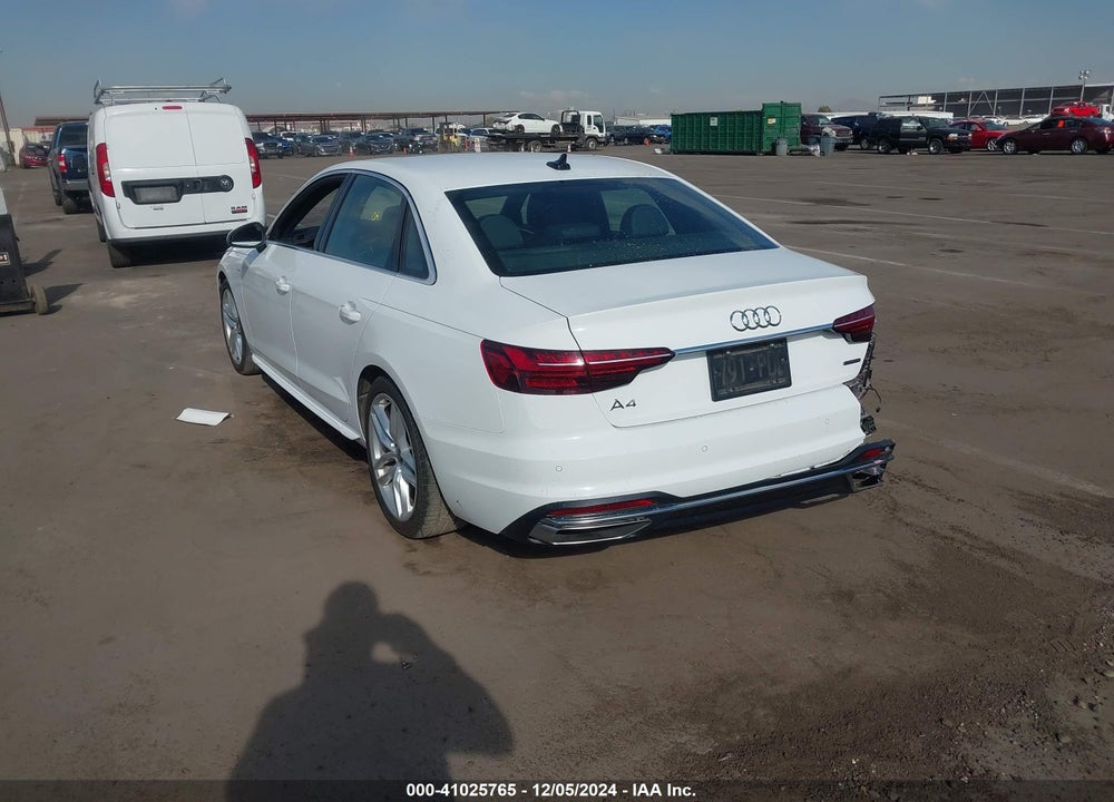 2023 AUDI A4 PREMIUM PLUS 45 TFSI S LINE QUATTRO S TRONIC VIN: WAUEAAF48PN015407