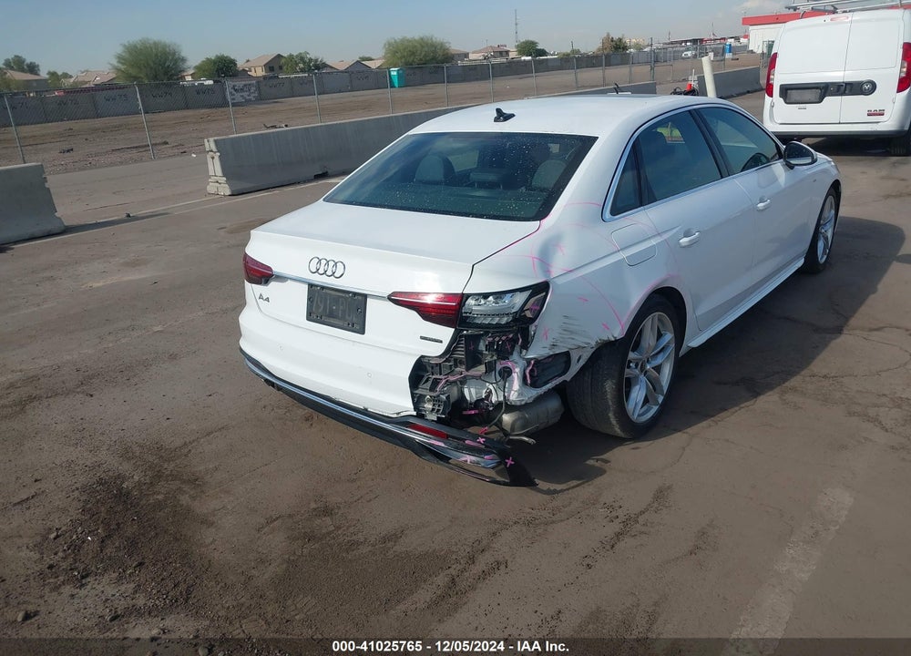 2023 AUDI A4 PREMIUM PLUS 45 TFSI S LINE QUATTRO S TRONIC VIN: WAUEAAF48PN015407