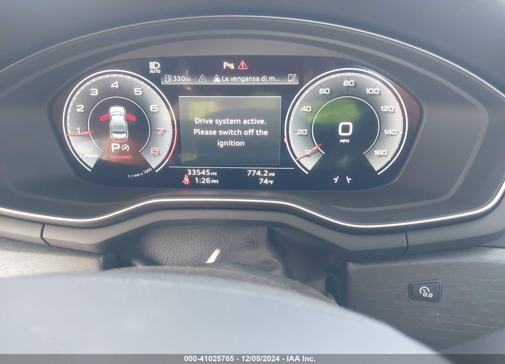 2023 AUDI A4 PREMIUM PLUS 45 TFSI S LINE QUATTRO S TRONIC VIN: WAUEAAF48PN015407