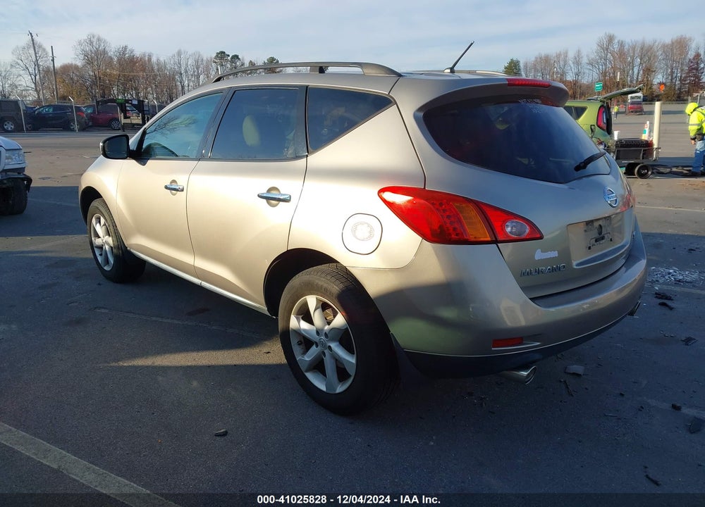 2009 NISSAN MURANO S VIN: JN8AZ18W09W201260