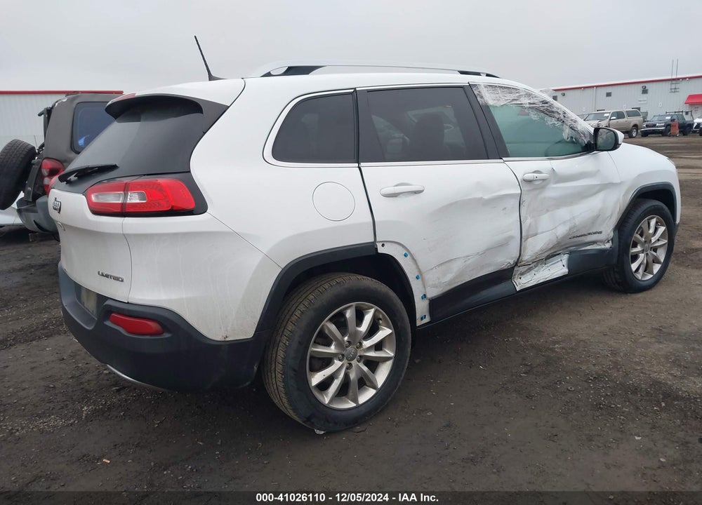 2016 JEEP CHEROKEE LIMITED VIN: 1C4PJMDB5GW332568