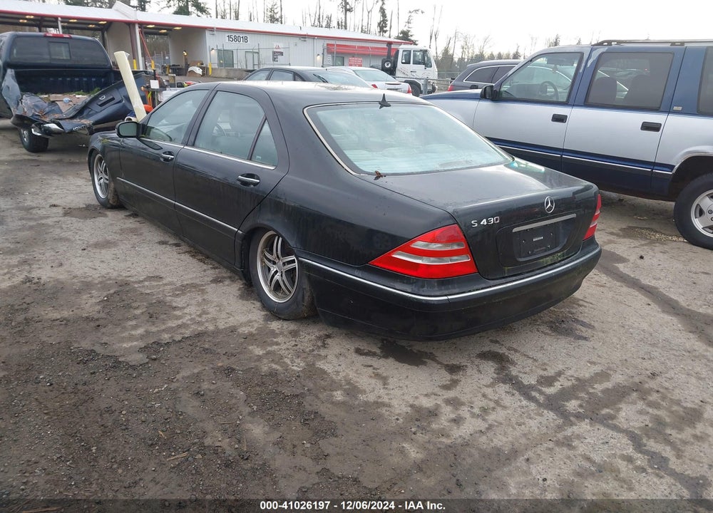 2000 MERCEDES-BENZ S 430 VIN: WDBNG70J9YA061936