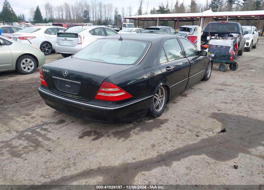 2000 MERCEDES-BENZ S 430 VIN: WDBNG70J9YA061936