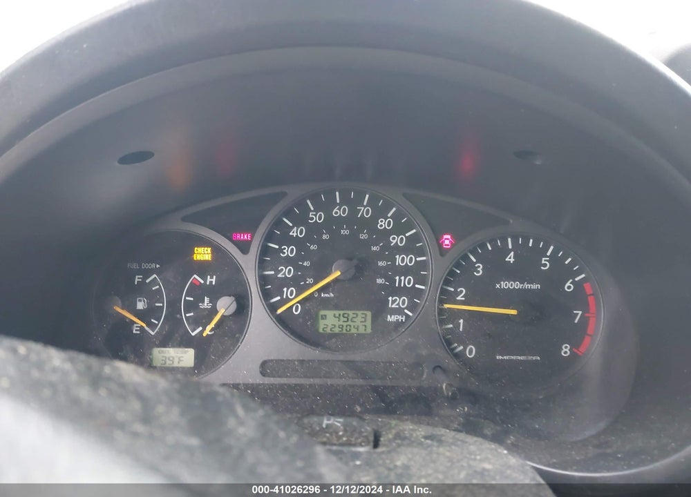 2003 SUBARU IMPREZA OUTBACK SPORT VIN: JF1GG68503G813305
