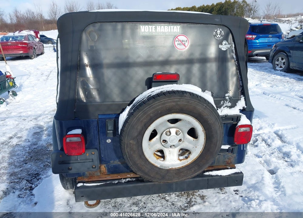 2006 JEEP WRANGLER X VIN: 1J4FA39S86P713445