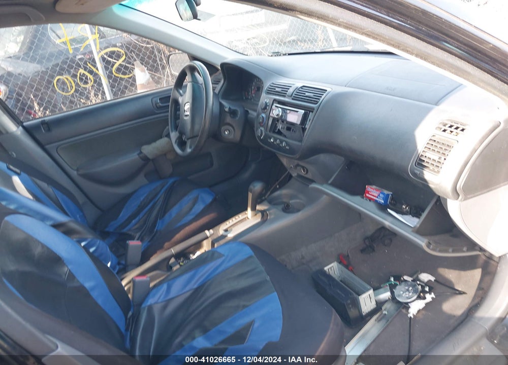 2001 HONDA CIVIC VIN: 2HGES165X1H600452