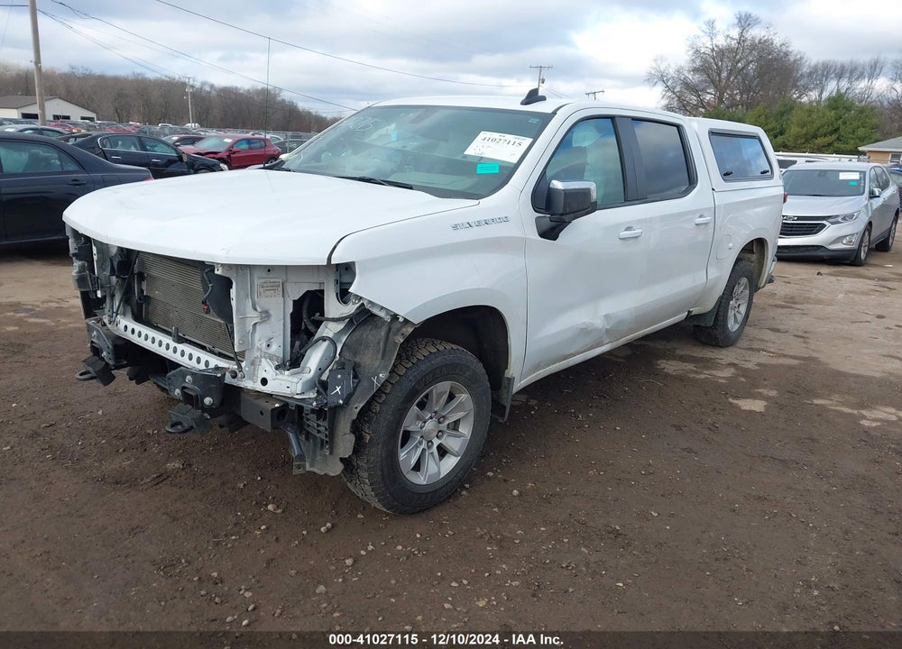 2021 CHEVROLET SILVERADO 1500 4WD SHORT BED LT VIN: 1GCUYDED0MZ406696