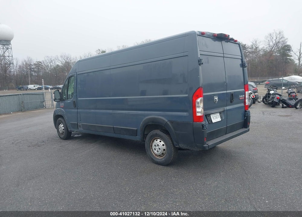 2019 RAM PROMASTER 2500 HIGH ROOF 159 WB VIN: 3C6TRVDGXKE516875