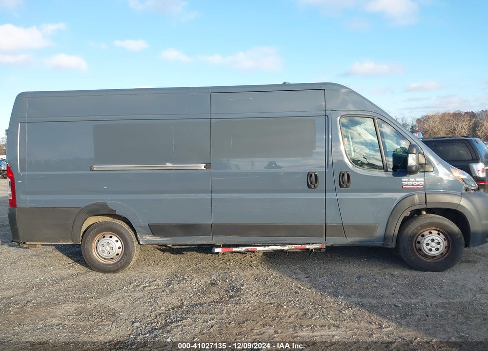 2019 RAM PROMASTER 3500 CARGO VAN HIGH ROOF 159 WB EXT VIN: 3C6URVJG3KE541982