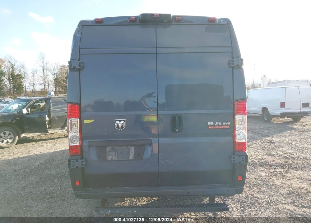 2019 RAM PROMASTER 3500 CARGO VAN HIGH ROOF 159 WB EXT VIN: 3C6URVJG3KE541982