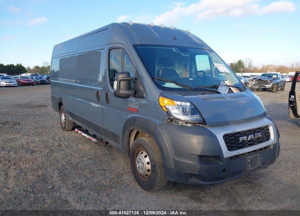 2019 RAM PROMASTER 3500 CARGO VAN HIGH ROOF 159 WB EXT VIN: 3C6URVJG3KE541982