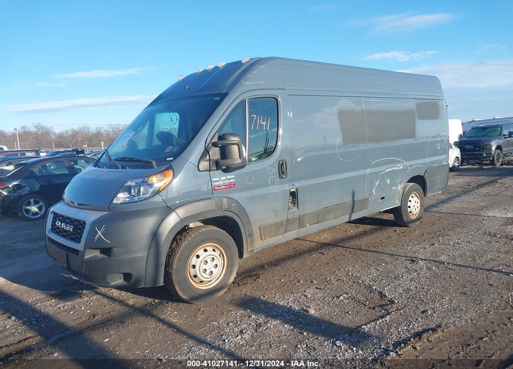 2020 RAM PROMASTER 3500 CARGO VAN HIGH ROOF 159 WB EXT VIN: 3C6URVJG0LE106760
