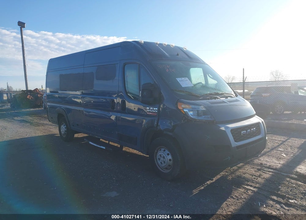 2020 RAM PROMASTER 3500 CARGO VAN HIGH ROOF 159 WB EXT VIN: 3C6URVJG0LE106760