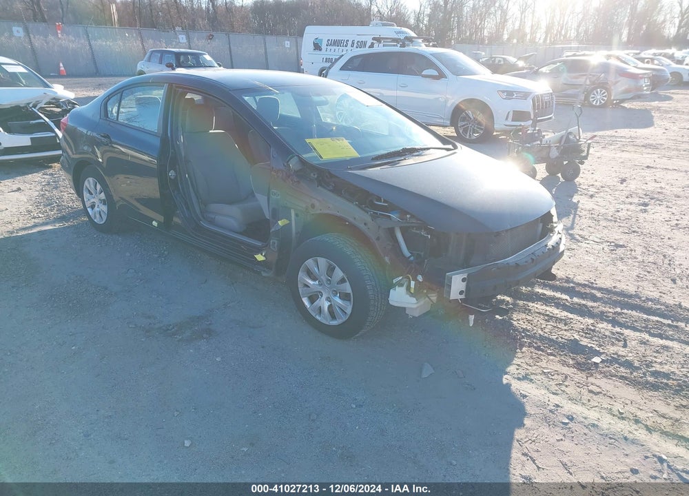 2012 HONDA CIVIC LX VIN: 19XFB2F54CE382967
