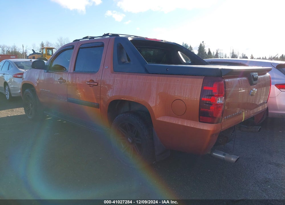 2007 CHEVROLET AVALANCHE 1500 LT VIN: 3GNFK12377G243190