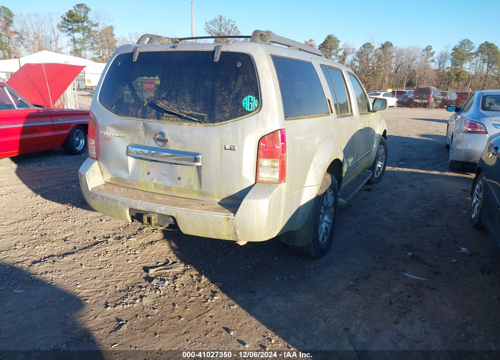 2012 NISSAN PATHFINDER LE VIN: 5N1AR1NB9CC629992