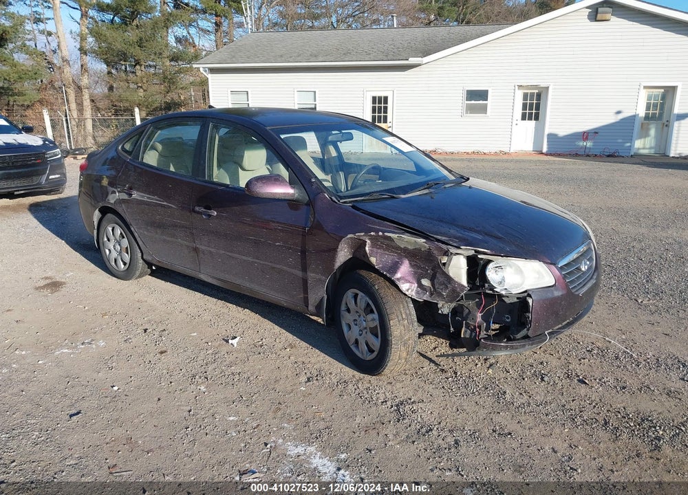 2009 HYUNDAI ELANTRA GLS VIN: KMHDU46D39U658100
