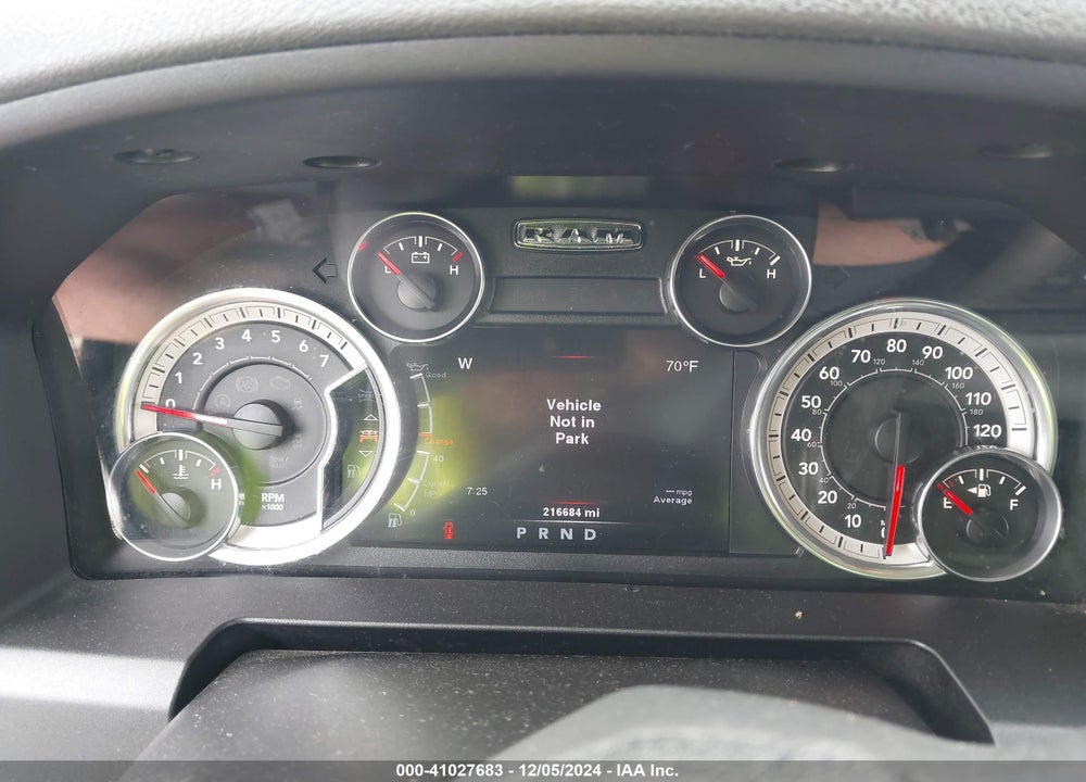 2013 RAM 1500 LONE STAR VIN: 1C6RR7LT9DS721205