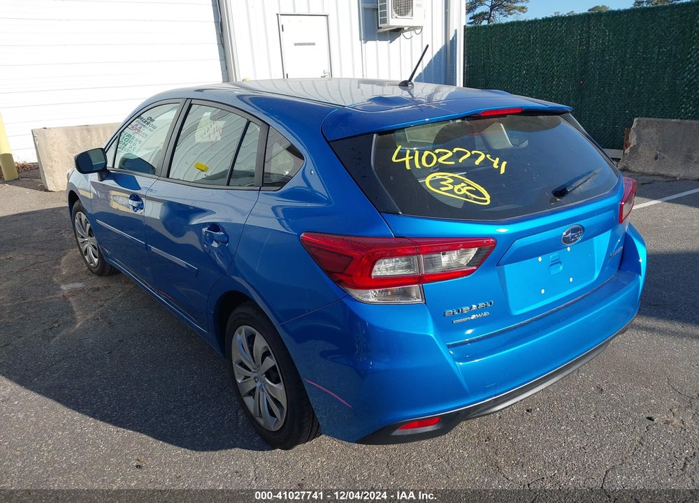 2022 SUBARU IMPREZA BASE 5-DOOR VIN: 4S3GTAB68N3700951