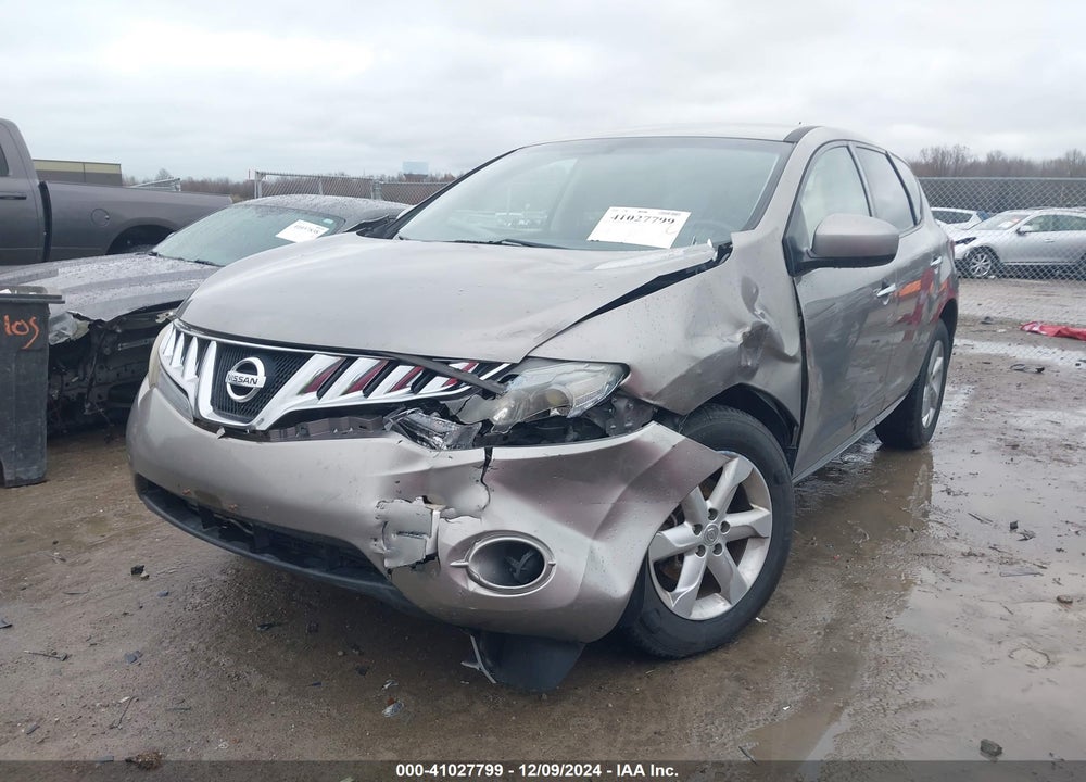2010 NISSAN MURANO S VIN: JN8AZ1MW6AW122427
