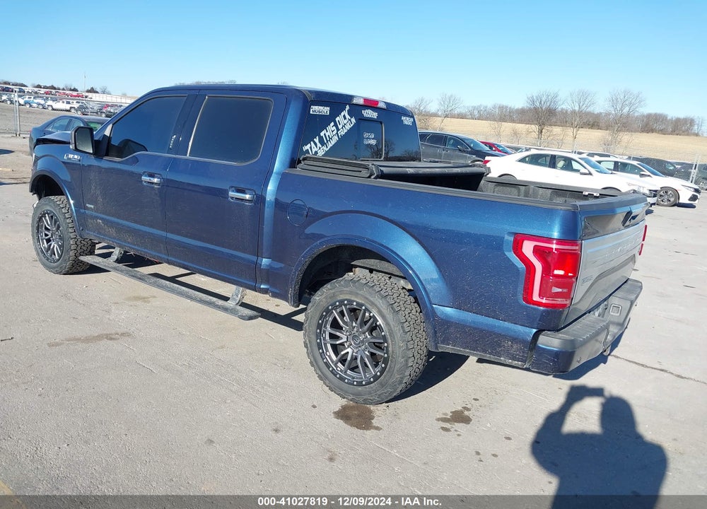 2016 FORD F-150 LIMITED VIN: 1FTEW1EG2GFB01628