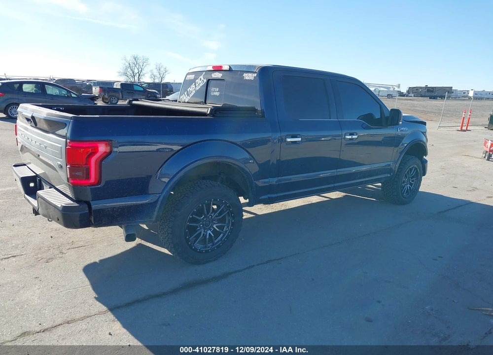 2016 FORD F-150 LIMITED VIN: 1FTEW1EG2GFB01628