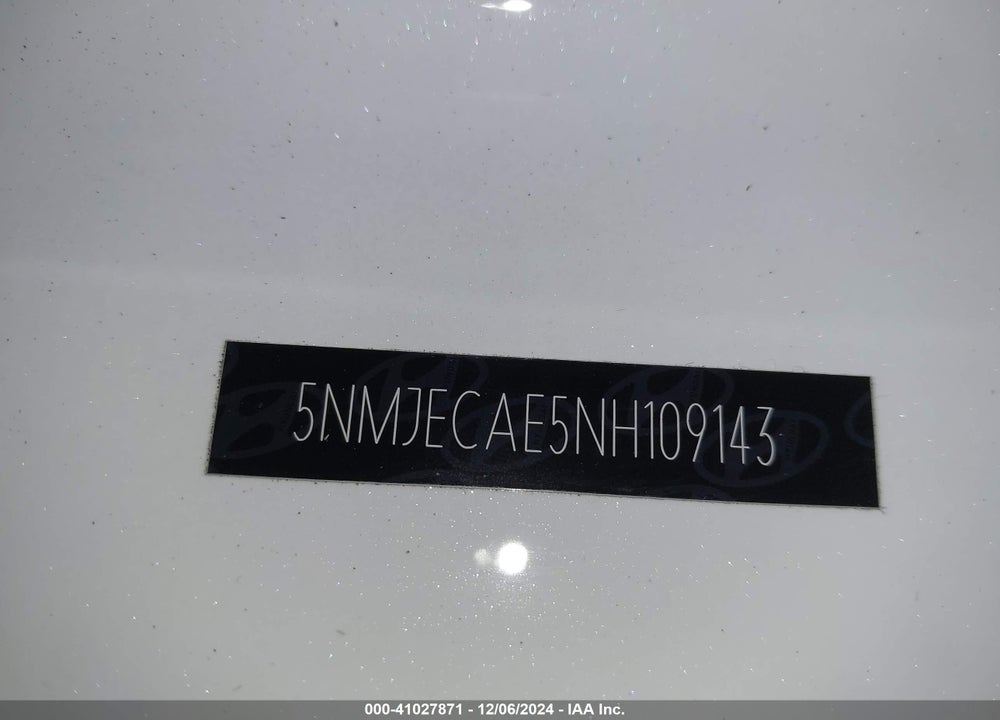 2022 HYUNDAI TUCSON LIMITED VIN: 5NMJECAE5NH109143