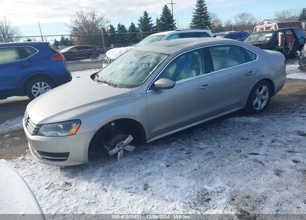 2012 VOLKSWAGEN PASSAT 2.0L TDI SE VIN: 1VWBN7A32CC033397