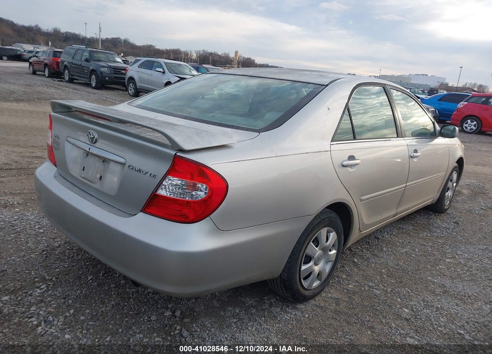 2004 TOYOTA CAMRY LE VIN: 4T1BE32K34U935789