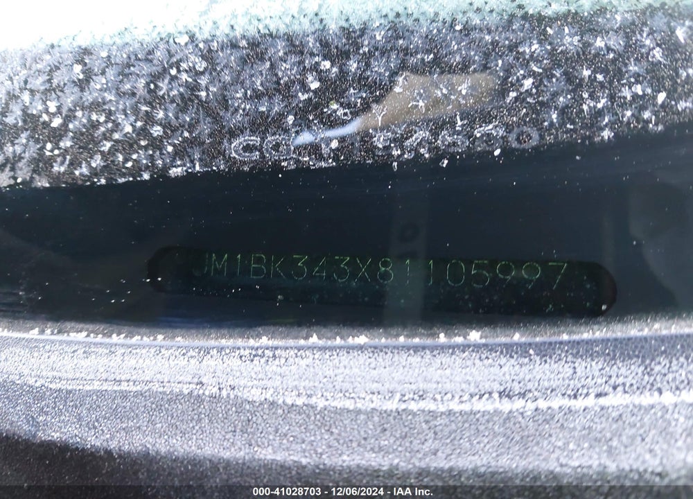 2008 MAZDA 3 S SPORT VIN: JM1BK343X81105997