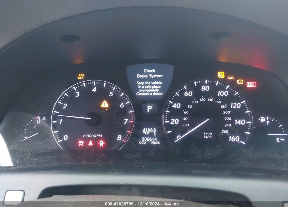2007 LEXUS LS 460 VIN: JTHBL46F475049197