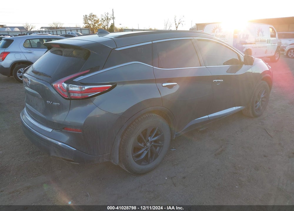 2018 NISSAN MURANO SV VIN: 5N1AZ2MH3JN121059