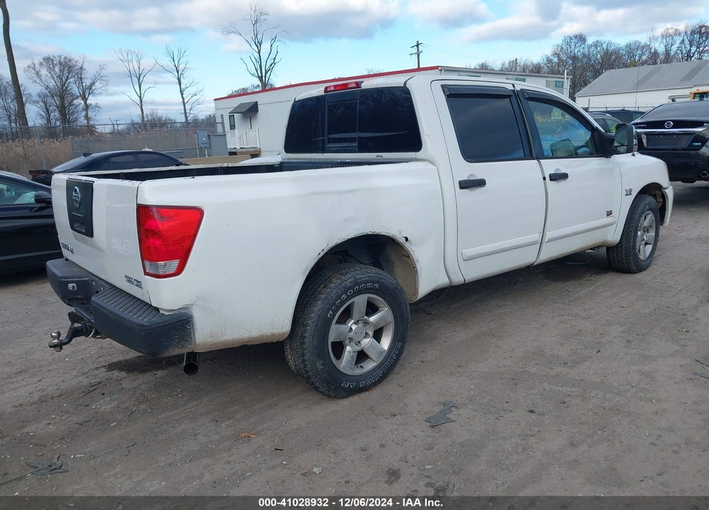 2004 NISSAN TITAN SE VIN: 1N6AA07B14N565369