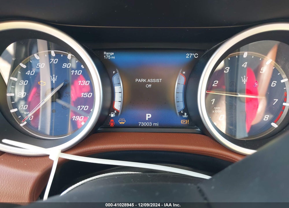 2017 MASERATI GHIBLI VIN: ZAM57RSS6H1217218