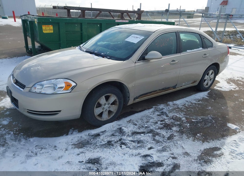 2008 CHEVROLET IMPALA LT VIN: 2G1WT58K689260739