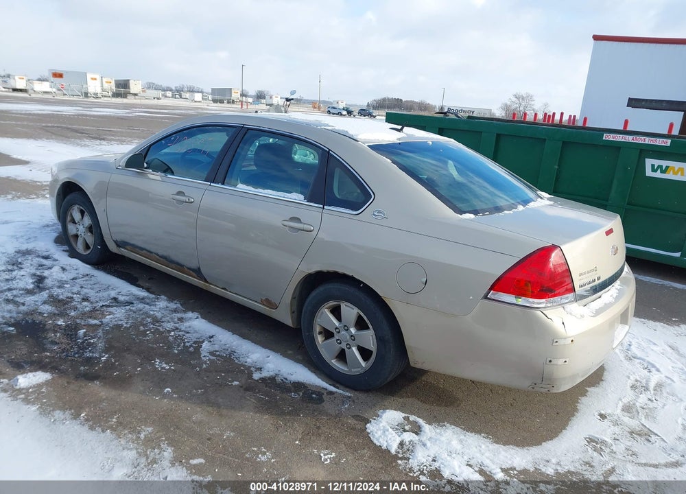 2008 CHEVROLET IMPALA LT VIN: 2G1WT58K689260739