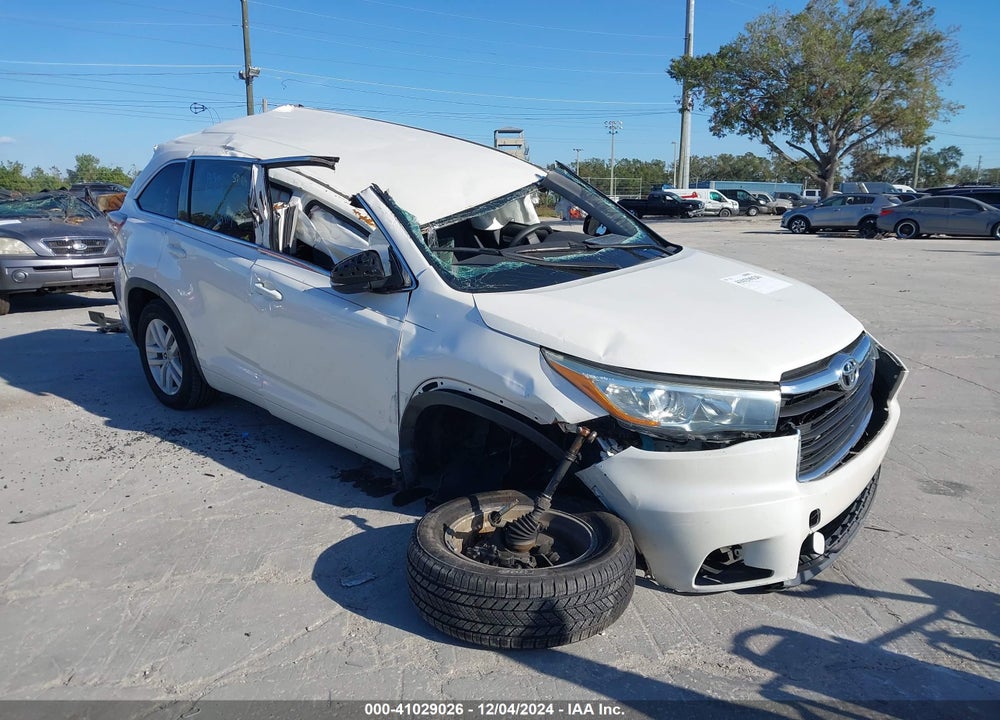 2015 TOYOTA HIGHLANDER LE VIN: 5TDZARFH0FS014198