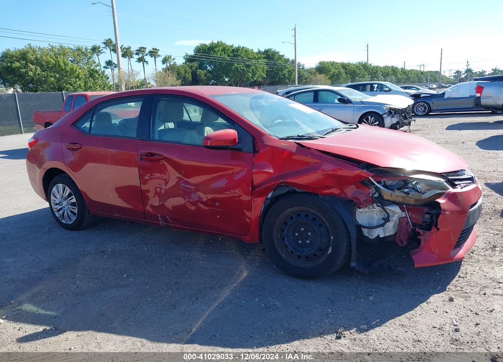 2014 TOYOTA COROLLA LE VIN: 2T1BURHE5EC034126