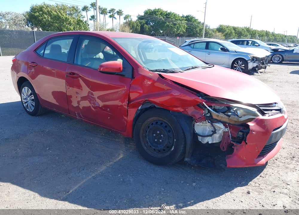 2014 TOYOTA COROLLA LE VIN: 2T1BURHE5EC034126