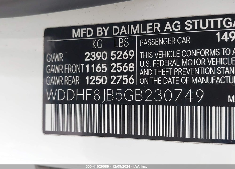2016 MERCEDES-BENZ E 350 4MATIC VIN: WDDHF8JB5GB230749