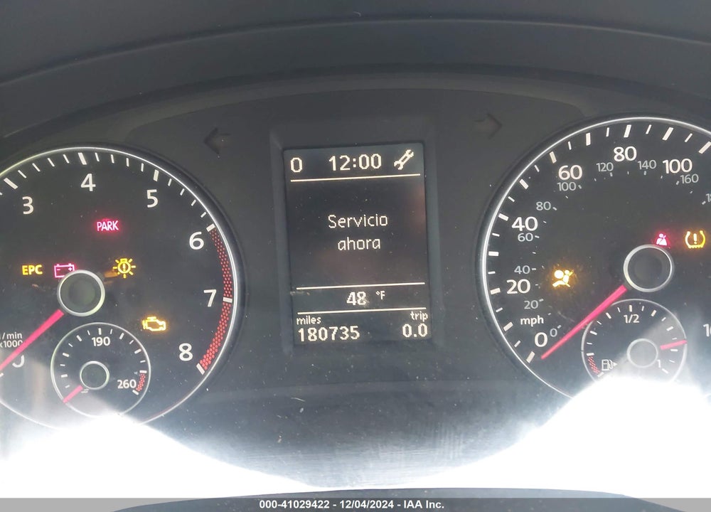 2012 VOLKSWAGEN PASSAT 2.5L SE VIN: 1VWBH7A38CC084944
