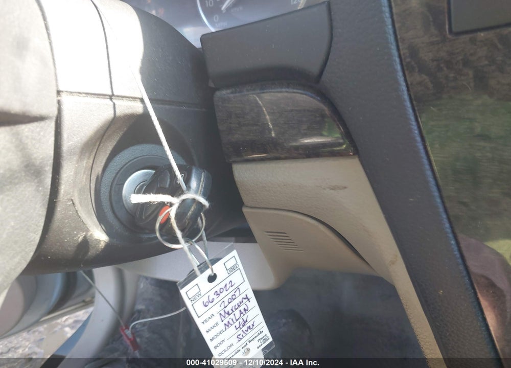 2007 MERCURY MILAN I4 PREMIER VIN: 3MEHM08Z97R663022