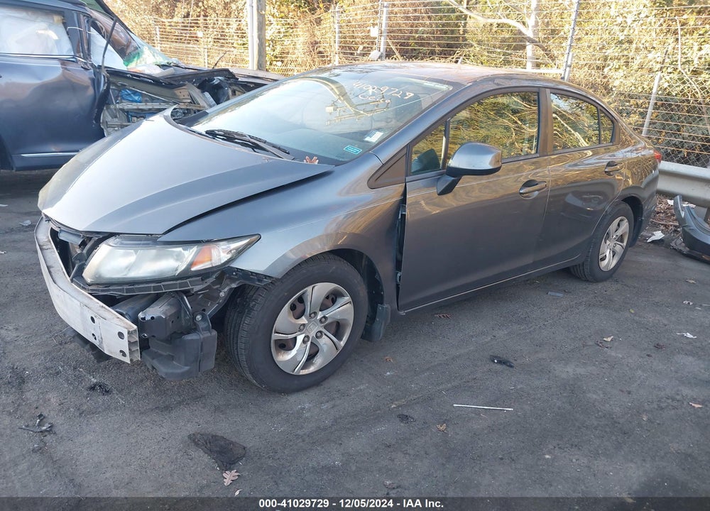 2013 HONDA CIVIC LX VIN: 19XFB2E58DE035483