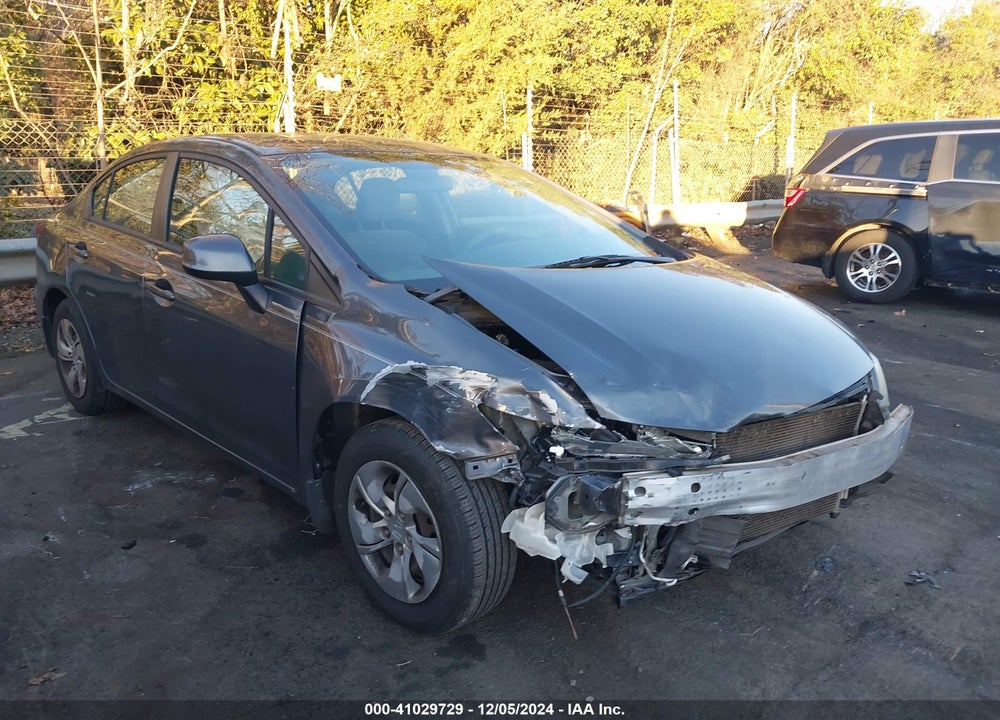 2013 HONDA CIVIC LX VIN: 19XFB2E58DE035483