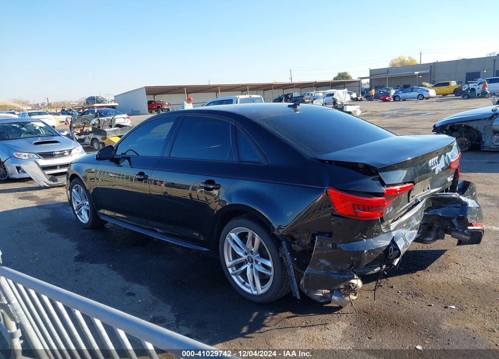 2017 AUDI A4 VIN: WAUDNAF45HN041612